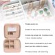 thumbnail image 4 of Joyero Portátil De Cuero PU, Organizador De Joyas De Viaje, Estuche De Almacenamiento Con Espejo, Forro De Terciopelo Para Mujer, 4 of 7