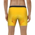 thumbnail image 4 of Rateoe Yellow Lemon Print Men’s Underwear Boxer Briefs Soft Comfortable Underwear Boxer Briefs, Long Leg Briefs,Anti-chafing Boxer Briefs, 4 of 7