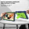 thumbnail image 2 of FIEWESEY for TCL Tab 8 LE 9137W Tablet Case,Shoulder Strap Soft Silicone&Hard Back Shockproof Kids Friendly Case for TCL Tab 8 LE 9137W/TCL Tab 8 WiFi 9132X+Screen Protector (Navy/Green,1 Pcs), 2 of 7