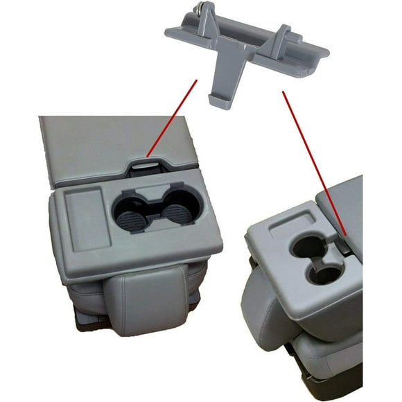 LAICAIW Center Console Armrest Jump Seat Lid Latch Compatible with 2010-2018 Ford F150 ABS Plastic Gray