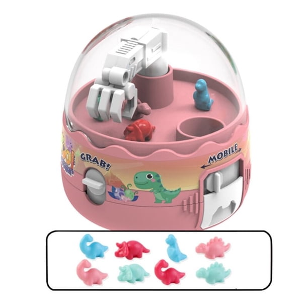 Garra Máquina Mini Dinosaurios Juguete Gashapon para Niños Juego Premios Juguete Regalo de Cumpleaños Juego Pequeños Premios