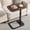 Espresso, variant on Adjustable Height Tv Tray Table With Bumper Rounded Corner Design & Flip-top Side For Bedroom Living Room Bathroom And Study End Eating Dinner Or Laptop Gray