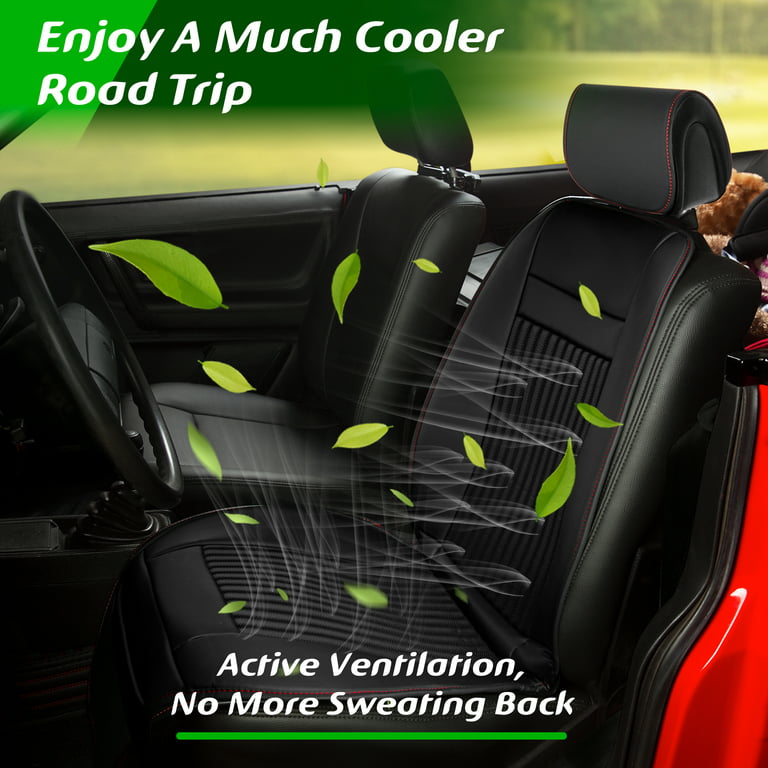Zone Tech Car Seat Cooler Cushion Cover Summer Cooling Cool Chair Gray Cover