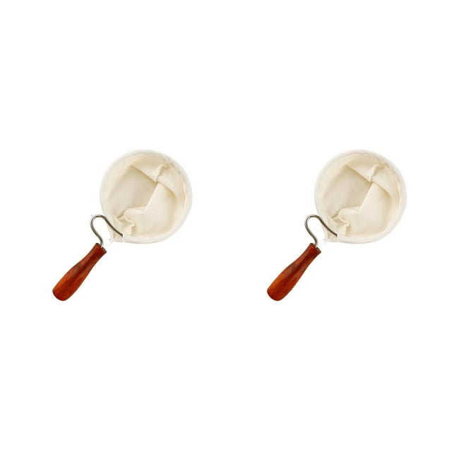 Maytalsory Coffee Filter Reusable Handheld Strainers Detachable Drink Strainer Takedown Design Handily Gripped Filtering Bag 100mm 2Set