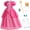 3-4 Years, variant on Guvpev G'irl's Deluxe Princess Dress with Crown & Dress up Accessories - Halloween Cosplay Costume Birthday Party Fancy Dress up