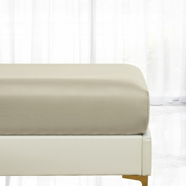 California Design Den 600 Thread Count Soft 100 Cotton Fitted Sheet