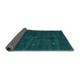 thumbnail image 2 of Ahgly Company Indoor Rectangle Abstract Turquoise Blue Contemporary Area Rugs, 3' x 5', 2 of 4