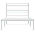thumbnail image 6 of vidaXL White Twin XL Metal Bed Frame with Headboard & Slats, No Mattress, Easy Assembly, 6 of 9