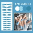 thumbnail image 1 of Daily Mix Store Glossy Press On Nails Long Square Fake Nails Elegant 24Pcs I7I9 Z1, 1 of 9