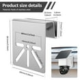 thumbnail image 2 of Tcwhniev WiTi Gutter Mount Stainless Steel Bracket Holder Solar Security Camera Mount Easy Installation, 2 of 8