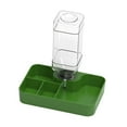 thumbnail image 1 of Comedero para reptiles, cuenco de agua, accesorio para terrario, estación de alimentación, dispensador automático de agua, bebedero para tortugas y Verde grande, 1 of 8