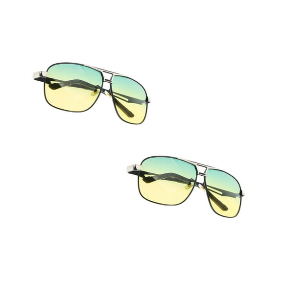 UPGRATOR 2pcs Polarized Sunglasses for Night Driving Lightweight Eyewear for Men and Women Suitable for Driving and Outdoor Activities
