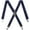 Navy Blue, variant on 40MM Wide Braces For Men Trousers - 4 Strong Metal Clips Heavy Duty Suspenders for men Adjustable Y Shaped Braces