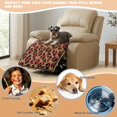thumbnail image 5 of ZIATUBLES Red Leopard Print Recliner Chair Cover, Quilted Polyester Furniture Protector with Anti-Slip Silicone Dots, Washable Pet Friendly Seat Cushion Slipcover for Living Room, 5 of 8