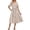 White Pink Floral, variant on Women's Spring Summer Floral Midi Dress A Line Boho Dress Casual Short Sleeve Long Beach Dress