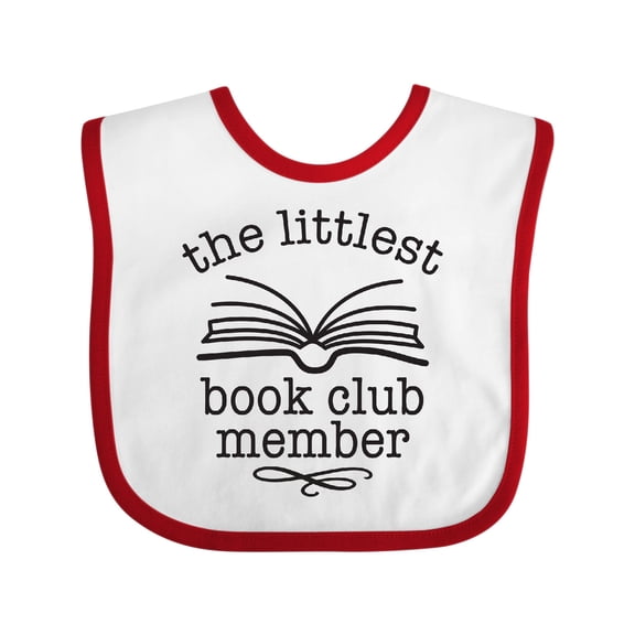 Inktastic Littlest Book Club Member Baby Reading Boys or Girls Baby Bib