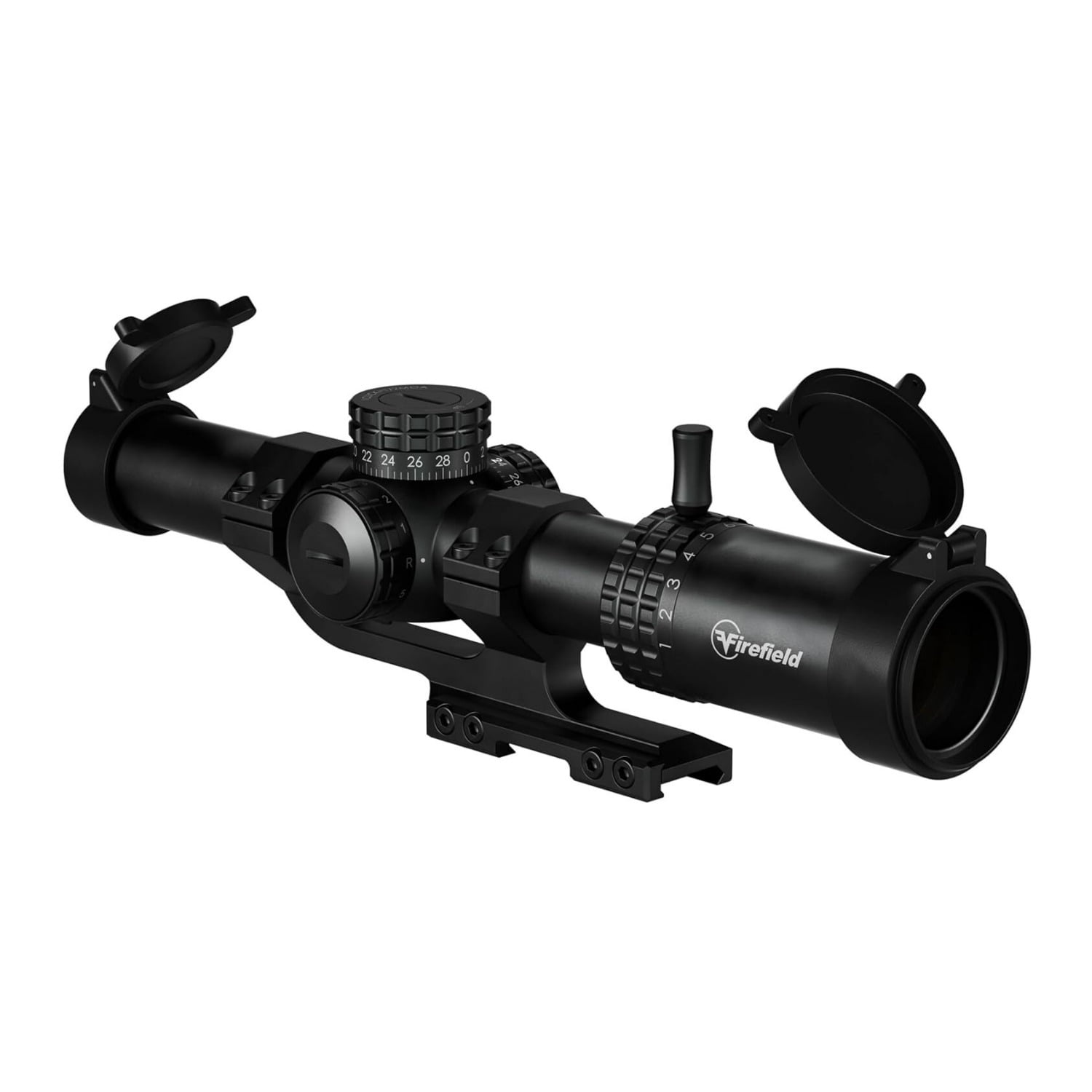 Firefield RapidStrike 1-10x24 Shockproof, Fogproof, and Water-Resistant Riflescope Kit with BDC Reticle, Locking Turrets, and Multi-Coated Optics (Black)