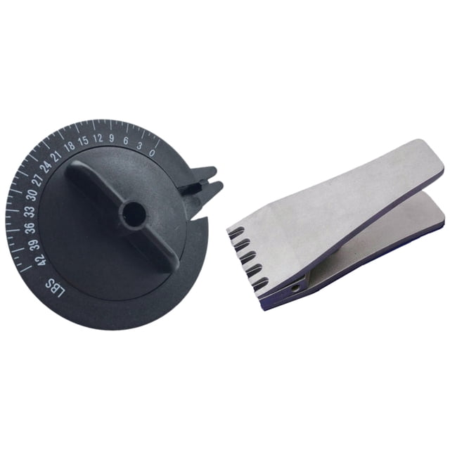 1 Pcs Badminton Racket String Meter String Machine Tools & 1 Pcs Badminton Racket Stringing Tool Fly Clip Wire Clip,1 x Badminton Floating Flying Clamp 1 x Tension Calibrator,black & Silver