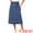 Mid-Blue, variant on Women's High Waisted Flap Pocket A-Line Vintage Denim Maxi Skirt M Mid-Blue