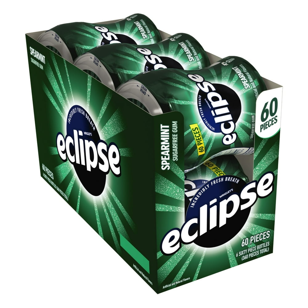 Eclipse Spearmint Sugar Free Bulk Chewing Gum, 60 pc, 6 ct Walmart