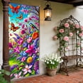 thumbnail image 4 of Lumumanber Spring Door Covers Decorations Banner Magnolia & Lilac 35.4x70.86in Polyester for Home Door Garden Balcony, 4 of 7