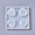 thumbnail image 3 of 1pc Silicone Molds Resin Casting Molds For UV Resin Epoxy Resin Jewelry Making Heart White 97x97x12mm, 3 of 3
