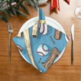 thumbnail image 5 of JSTEL Baseball Glove Bat Cloth Napkins Set of 1, 20x20 Inch Washable and Reusable Napkin for Decoupage Dinner Party Everyday Use, 5 of 6