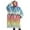 Rainbow Ethnic Pattern, variant on Oversized Wearable Blanket Hoodie,Pink Boho Tribal Diamonds and Triangles Pattern Sherpa Blanket Hoodie with Super Pockets,Super Warm Fuzzy Pullover for Women & Men
