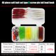 thumbnail image 4 of Gancho De Cabeza Plomada Kit de señuelos de pesca suave de 40 Uds. anzuelo de cabeza de plantilla cebo de cola en T Artificial con caja de aparejos Sywqhk Para Estrenar, 4 of 6