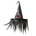 thumbnail image 1 of Fiudx Sombrero de Bruja, Diseño de Tela Naranja, Estructura de Alambre de Cobre, Ligero y Portátil, Perfecto para Halloween, Fiestas de Máscaras, Cosplay, Accesorio de Disfraz para Adultos, 34 Cm de, 1 of 2