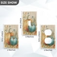 thumbnail image 2 of Light Switch Cover Switch Plate Outlet Cover Plug Cover for Electrical Duplex Outlets Whimsical Watercolor Pumpkins, 2 of 6