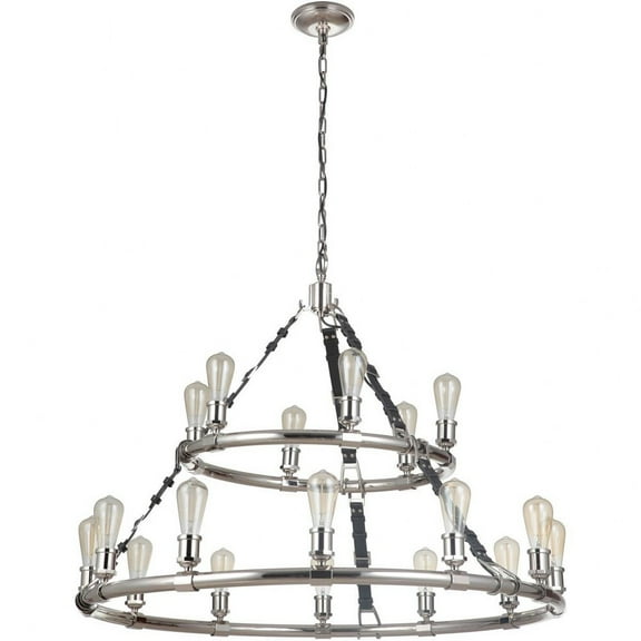 Craftmade Huxley Chandelier - Polished Nickel 18