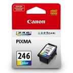 Canon CL-246 Tri-Color Inkjet Printer Cartridge compatible with PIXMA MG2420, PIXMA MG2922, PIXMA MG2924, PIXMA MG2520, PIXMA MG2920, PIXMA MX490 & PIXMA IP2820