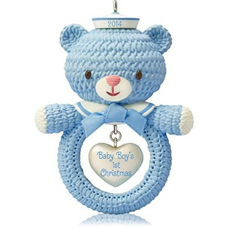 Babyprints Ornament - 1 X Baby Boy's First Christmas - 2014 Hallmark Keepsake Ornament