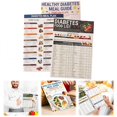 thumbnail image 5 of CCOCC 3Pcs Food List and Daily Meal Planner Laminated Printable Diabetic,Diabetes Information Chart Vitamin Low Carb,Meal Planner for Diabetics Type 1Recipes Cookbook(White), 5 of 9