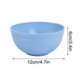 thumbnail image 4 of RKZDSR Eco-Friendly Wheat Straw Bowls - 12x6cm Microwave & Dishwasher Safe Cereal Bowls, Lightweight Unbreakable Pasta/Salad Bowls for Kids, Camping, Travel (Set of 4, Assorted Colors), 4 of 8