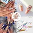 thumbnail image 5 of Surtido de cristales de uñas con parte posterior plana, diamantes de imitación en forma de diamante para diseño de uñas, 5 of 5