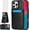 Black, variant on Asuwish Screen Protector Included PU Leather Soft Shell Wallet Cell Phone Case with Screen Protector for iPhone 16e/SE 2025/SE 4, Teal