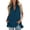 Navy Womens Tank Tops, variant on Womens Tank Tops Deep V Neck Sleeveless Camisole Tops for Women Summer Ruffled Hem Long Loose Casual Shirts