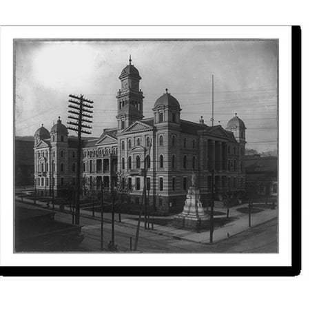 Historic Print, Municipal and County Building, Wheeling, West Virginia, 16" x 20"
