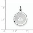 thumbnail image 2 of Sterling Silver Rhodium-Plated To My Maid Of Honor Disc Charm (22 X 15) Made In United States qc1499, 2 of 2
