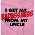 thumbnail image 2 of I Get My Badassness From My Uncle Romper Boys or Girls Infant Baby Brisco Brands 12M, 2 of 6