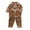 1-7Gold7, variant on MEZZALL Toddler Kids Baby Boys Girls Leopard Lapel Button Short Sleeve Tops Shorts Pajamas Sets Sleepwear Tops Short Night Birthday Nightwear