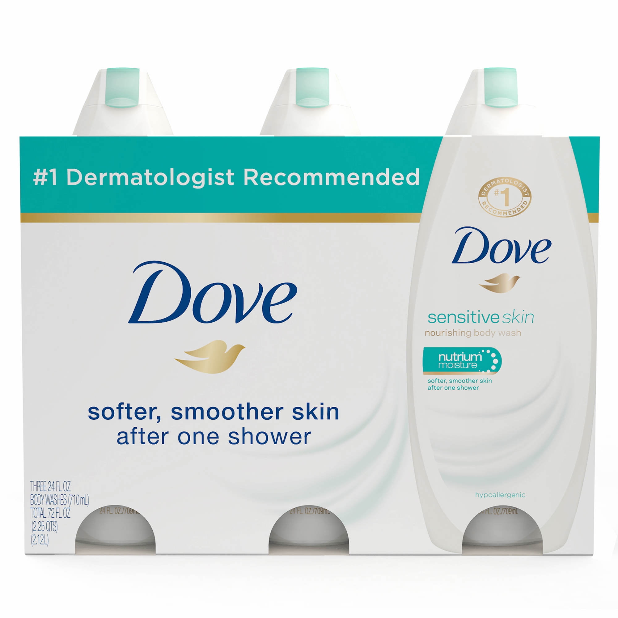 Product of Dove Sensitive Skin Body Wash, 3 pk./24 oz. [Bulk Savings