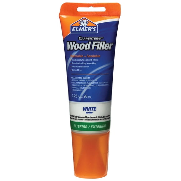 Wood Filler Elmer's E855 Carpenter's, tubo de 90 ml, blanco, paquete de 6