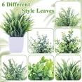 thumbnail image 2 of Aovky 6 Pack Fake Plants, Small Artificial Plants Indoor Faux Plants Greenery Potted Plants for Home Decor Office Bathroom Farmhouse Room Indoor Table Desk Decor, 2 of 7