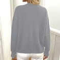 thumbnail image 6 of Vivianyn HD Women's V Neck Cardigan Sweater with Large Buttons, Casual Open Front Coat,Gray,Size S-XXL, 6 of 6