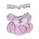 thumbnail image 5 of Vestido de princesa para muñeca de peluche, mono de muñeca, falda con mangas abullonadas, crea tus propias muñecas Rosa, 5 of 9
