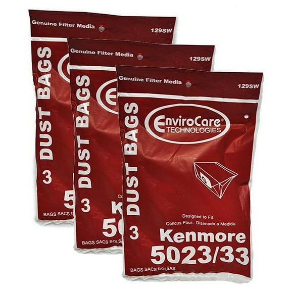 Replacement Part For Kenmore 9 Sears 5023 5033 Type E 02050006000 609196 Canister Vacuum Cleaner Bags