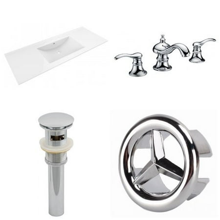 Alcott Hill Latshaw Ceramic 48 Single Bathroom Vanity Top And Alcott Hill Latshaw Ceramic 48 Single Bathroom Vanity Top And Faucet